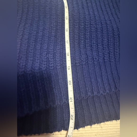 Free People Navy Oversized Cowl Neck Sweater - Picture 3 of 7